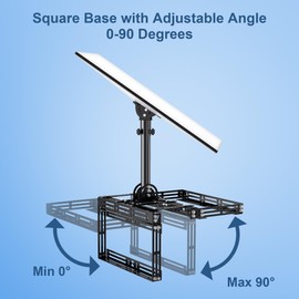 Starlink Gen 3 Roof Ridgeline Mount, Adjustable Tilt 160 Degree and Square Shelf Width, Starlink Internet Kit Satellite Mounting Kit, Compatible with Starlink Standard Gen3(V3) Dish