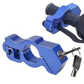YOYIAG Universal Motorbike Brake Lock: Motorcycle Handlebar Lock with Key, Motorcycle Locks Anti Theft for Scooters, Motorcycles, Sports Bikes, Mountain Bike, ATVs(Blue)