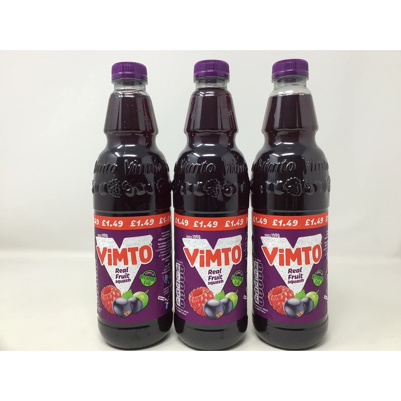 Vimto Squash 725 ml,Mixed Fruit, (Pack of 3)