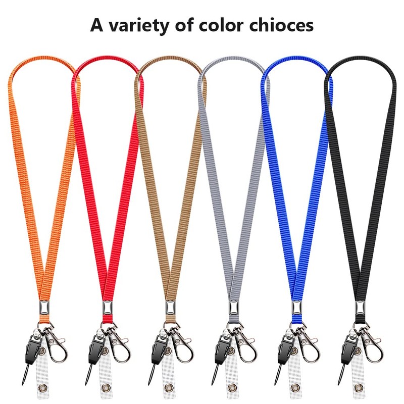 3 Pack Neck Lanyard with ID Badge Holder, Office Strap