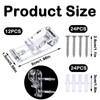 12PCS Blind Cord Safety Device, Clear Roller Blind Clips for