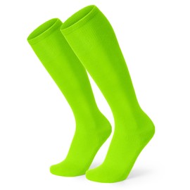 XZQTIVE Baseball Soccer Softball Socks for Youth Adult Solid Colors Socks for Boy Girl