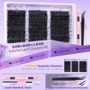 Idebro 아이데브로 래쉬 클러스터 키트 60D80D100D 볼륨 연장 위스피 속눈썹