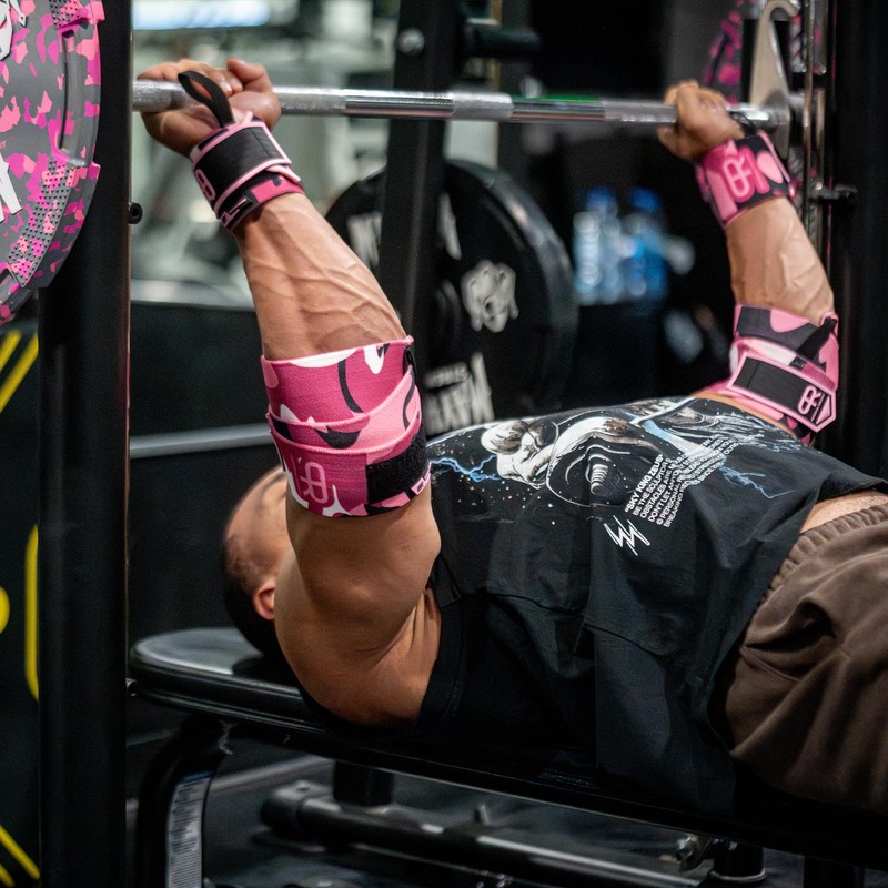 PR Personal Record Elbow Wraps for Weightlifting - Heavy Duty
