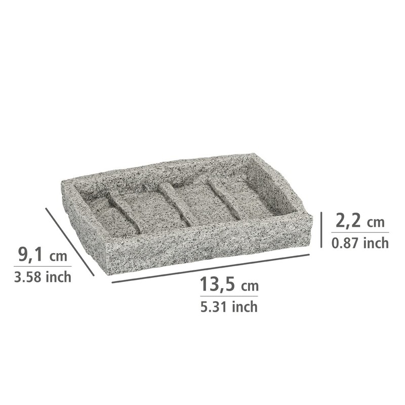 Wenko 20439100 Soap Dish Granite