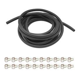 9.84 Ft 3/16" Fuel Line Tubing Hose with 20 Pcs 1/3" Hose Clamps, Fuel Pipe Hose Tool Kit Replacement for Kawasaki Kohler Briggs & Stratton Small Engines