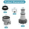 Dimakung 4 Pack 1.25" to 1.5" Pool Hose Adapter A