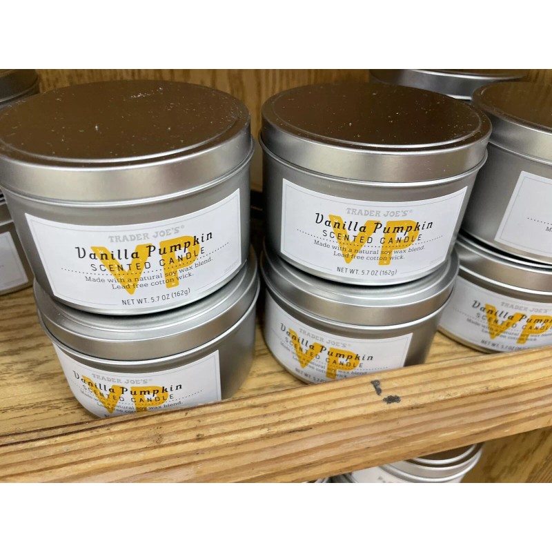 Trader Joe's Vanilla Pumpkin 20 Hour Burn Time Soy Wax