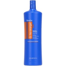 Fanola No Orange Mask - Color Depositing Blue Hair Mask Removes Brassiness On Color Treated Hair With Dark Tones - Conditioning Detangles, Nourishes And Hydrates 33.8 Fl Oz