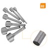 7pcs Set DIY Leather Carft Half -Round Punch Belt End