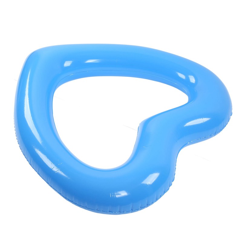 Heart Shaped Swimming Circle 120cm Thick Tear Resistant PVC Material