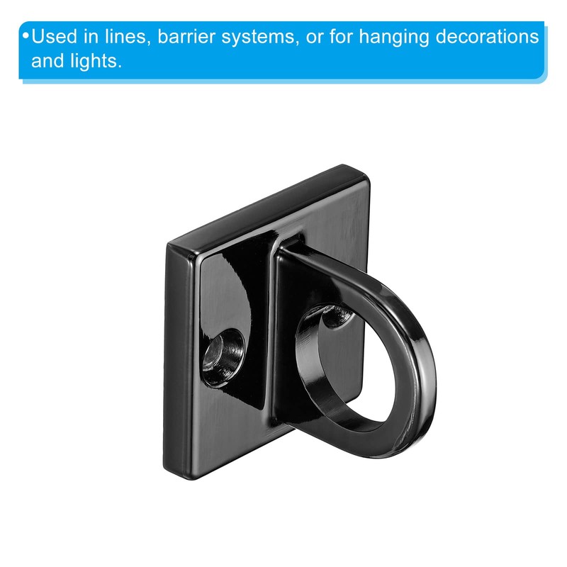 PATIKIL Pad Eye Plate U Hooks, Metal Ceiling Hook Wall