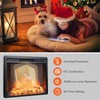 Tangkula Recessed Electric Fireplace, 26 Inch Fireplace with Adjustable Flame