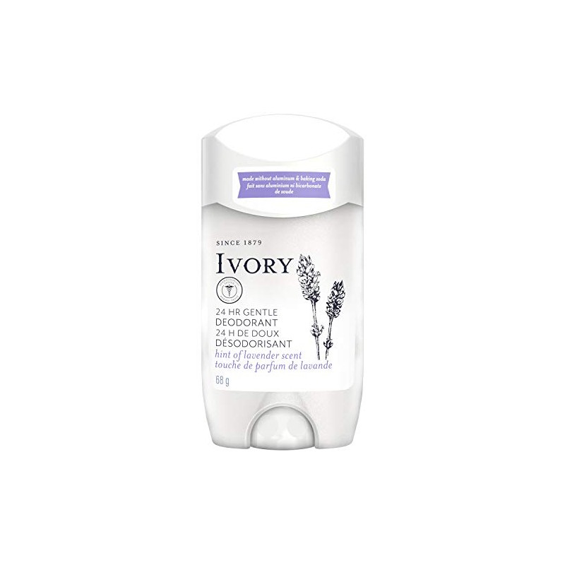 Gentle Ivory Aluminum Free Deodorant, Hint of Lavender, 2.4 oz
