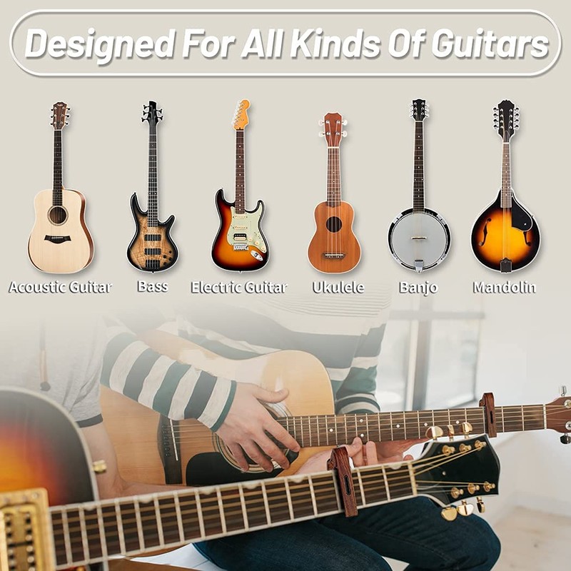 Guitar Capo, with Pick Holder Capo and Pick for Acoustic
