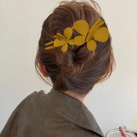 Hair Clip, 5pcs Butterfly Hair Clips for Girls, Women Barrette Hair Clips, Matte Elegant Hair Pin Clips for Women & Girls Fine Thick Hair (Style 2)