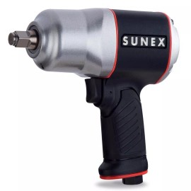 Sunex 1/2 Drive Air Impact Wrench Gun Composite Body Pneumatic 1200FT LBS SX4350