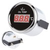 Universal Digital Oil Temperature Gauge 52mm 50‑150℃ W/Red Backlight 12V/24V