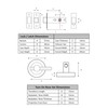 HANDLEZONE® Linear Bar Designer Bathroom Toilet Door Thumb Turn and