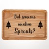 Did Someone Mention Sprouts, Funny Christmas Chopping Board, Novelty Kitchen