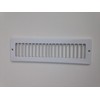 Toe Ductor Under Cabinet Heating and Cooling White Register Plate