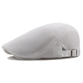 Captain K Refreshing Mesh Hunting Cap, Men's, Sunshade, Outdoor, Golf, Trekking, white