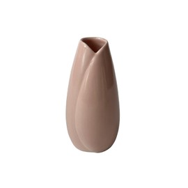 Mekenluo Ceramic Pink Small Vase, Minimalist Style Flower Vase for Bedroom, Living Room, Dining Table, Bookshelf, Mantel and Centerpieces