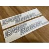 Eager Beaver Trailers Replacement Stickers 24”(Set Of 2) Black Decals