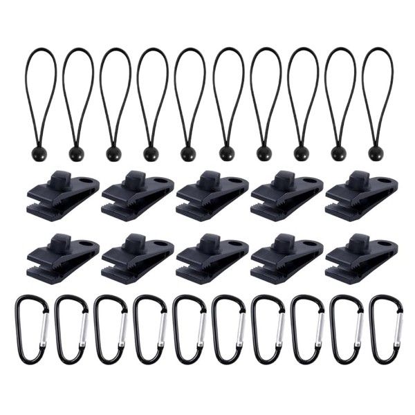 MHZXLC 30 Piezas Clips de Lona Pinzas de Tienda con