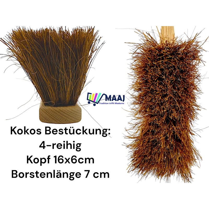 2 x MAAJ Hand Brush 28 cm Coconut for Tool