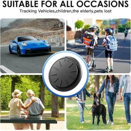 GPS Car Tracker,No Monthly Fee Tracker Device for Vehicles,Car GPS Tracker Work with Apple Find My(iOS Only),1PCS Black Tracker, Black Magnetic Case