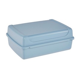 keeeper Food Storage Container with Click Closure, 17 x 13 x 7 cm, 1 Litre, Luca Midi, Nordic Blue