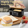 Hasense Butter Dish with Lid, Ceramic Butter Dish with Knife