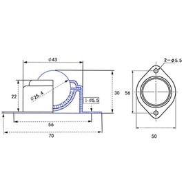 KangTeer Stainless Steel Roller Ball Bearing 4pcs 88 lbs 1" Screw Mounted Round Ball Transfer Units Universal Rotation Ball Casters