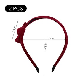 Pack of 2 Bug Headbands, Velvet Headbands, Retro Elee Headbands, Women's Hair Accessories, Simple Headbands