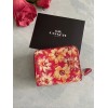 Coach BN Coach Small Trifold Wallet With Vintage Daisy Script