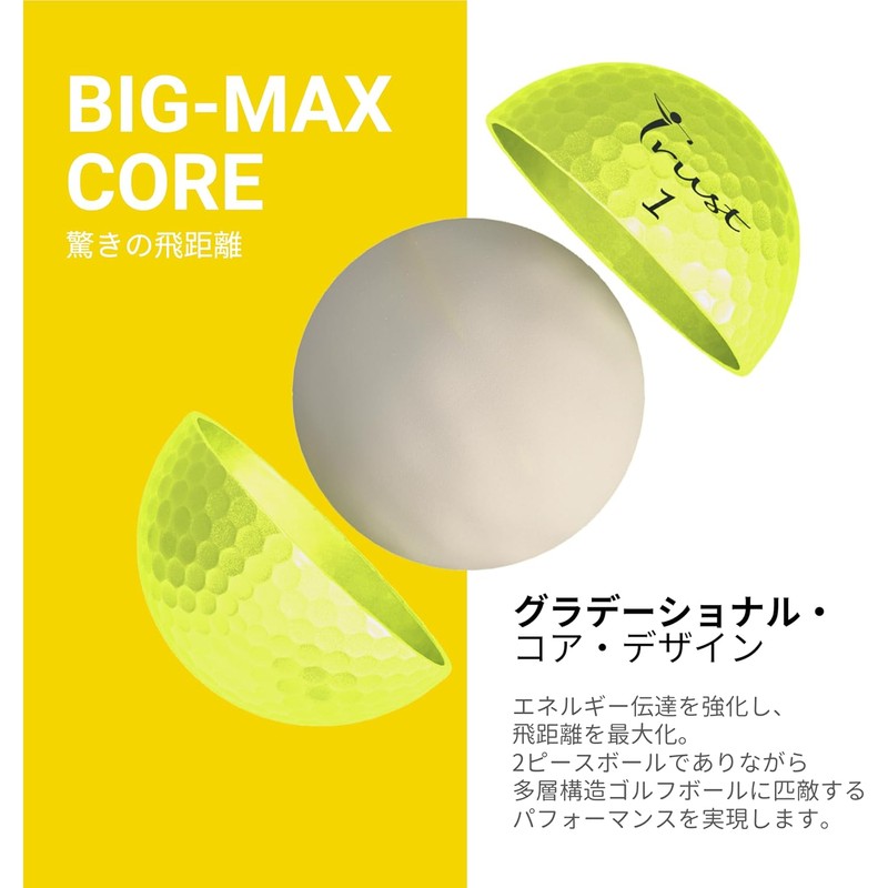 TRUST Panther Golf Balls – Soft Urethane Cover, Straight Flight