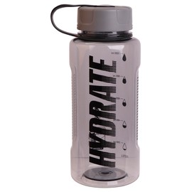 Décor Hydrate Sports And Gym Bottle, BPA-Free, Grey, Reusable & Eco-Friendly. Convenient Carry Handle, Lightweight And Durable. Unisex Gym Essentials, Sports Water Bottle, Dishwasher Safe, 1.2L