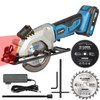 G LAXIA Mini Circular Saw, 4-1/2"" 3400RPM Cordless Circular Saw
