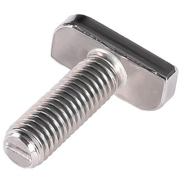 Hammer Head Screws M10 x 80 mm Stainless Steel A2-70 Rustproof Type 28/15 - for Mounting Rail, Mounting Solar Module, Photovoltaic, PV Bracket, C Profile, Solar Mounting, Greenhouse Screws, Pack of 10