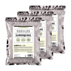 estheSKIN (3 pack) No.107 Lemongrass Peel Off Type Modeling Rubber Mask Powder for Facial Skin Care Treatment, 35oz