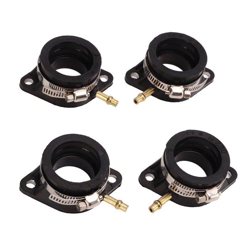 4 Pcs Carburetor Intake Manifold Boots 16065‑028 Rubber Inlet Joint