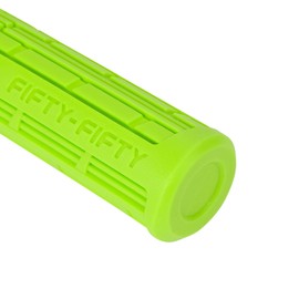 FIFTY-FIFTY Mountain Bike Grips, Single Lock-on MTB Grips, Soft and Comfortable Bicycle Locking Grips, Non-Slip Bike Handlebar Grips for All Mountain, Enduro, Downhill (Green)
