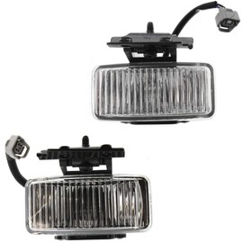 For 1997-2001 Jeep Cherokee Fog Light Driver and Passenger Side Pair With Bulbs Included CH2592123 CH2593123-Replaces 55155137 55155136