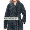 PAVILIA Dark Gray Short Robe for Women, Womens Robes Lightweight,