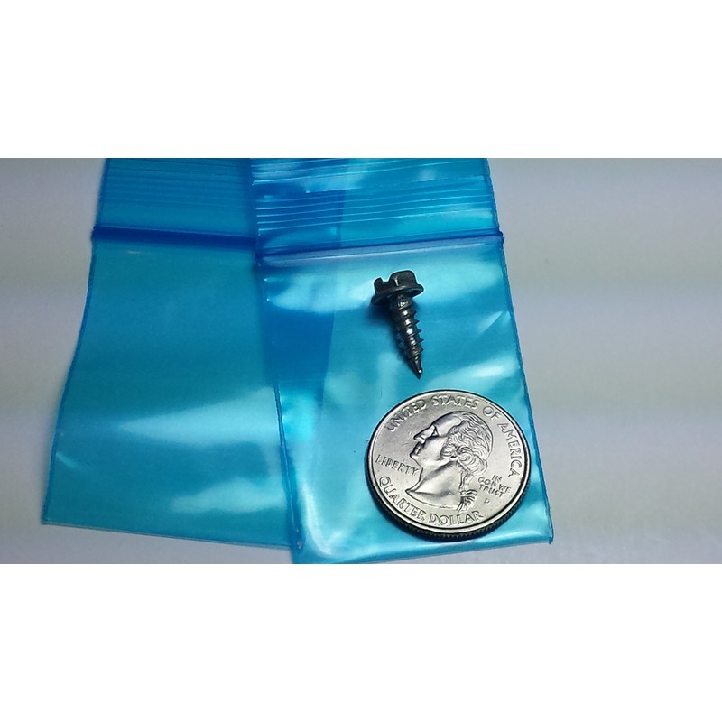 1520 Original Mini Ziplock 2.5mil Plastic Bags 1.5" x 2"