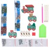 4Pcs Diamond Painting Keychain DIY Luggage Ornaments Art Crafts Christmas