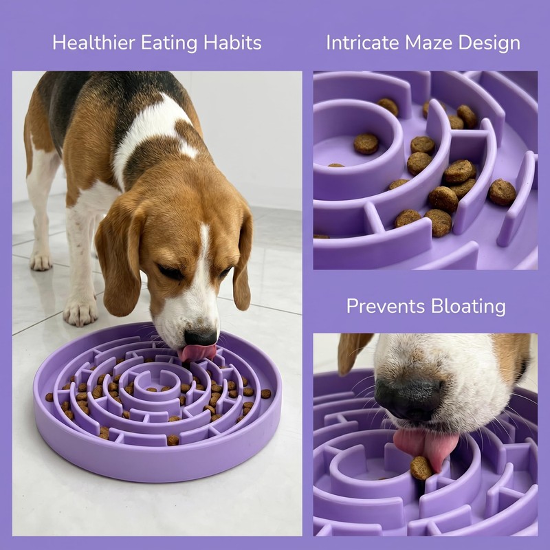 YCT Dog Cat Lick Mat and Slow Feeder Bowl Set,