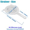 Kitchen Ultra-Fine Nylon Mesh Strainer Food Yogurt Mesh Sieve Plastic
