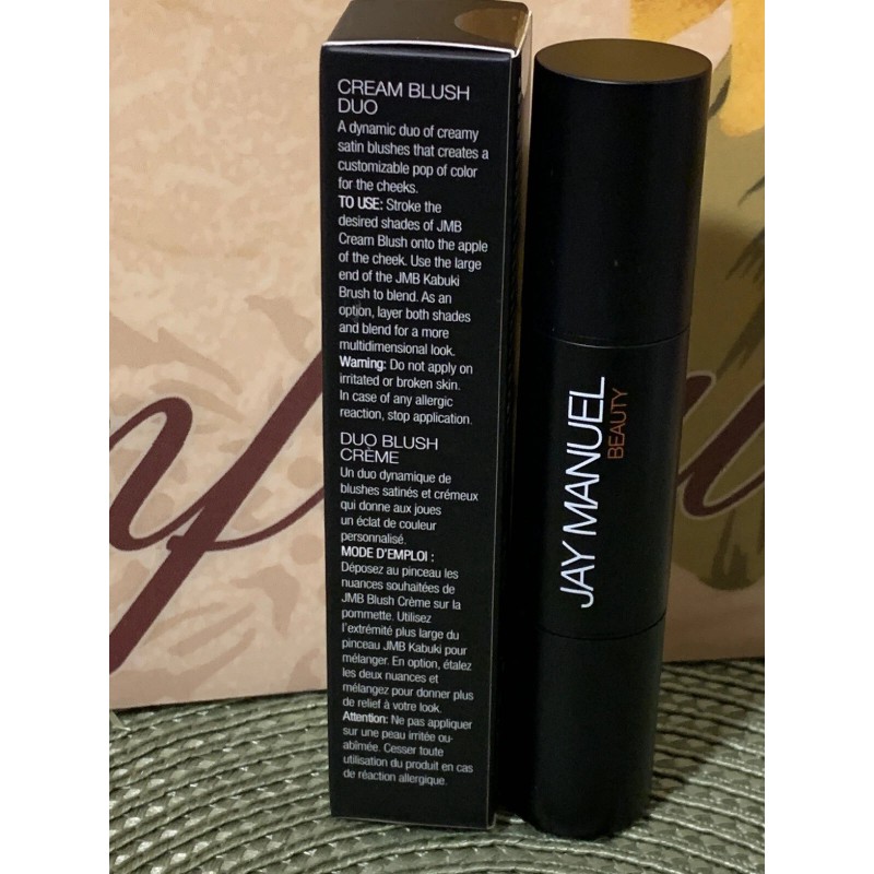 Jay Manuel Beauty CREAM BLUSH DUO CRUSH NIB